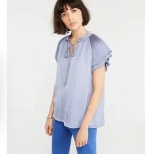 Ann Taylor - Pleated Sleeve Top - Size L